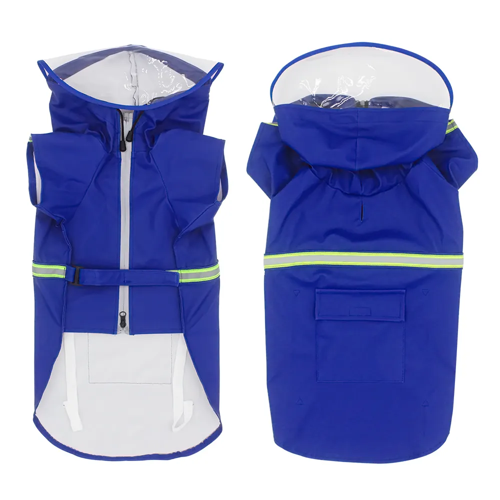 雨と雪のための夏と冬のための反射ライトドッグジャケット防水ペット服