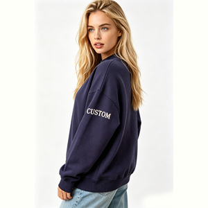 Felpa Oversize da Donna con Collo Alto 2026, Pullover Corto a Maniche Lunghe <span class=keywords><strong>per</strong></span> <span class=keywords><strong>Ragazze</strong></span>, <span class=keywords><strong>Moda</strong></span> Invernale - Product Image 6