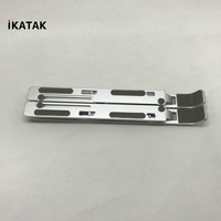 IKATAK Argent Aluminium Portable Pliable Support Pour Ordinateur Portable Niveau De L'oeil Conception Ergonomique Extensible Caractéristique MacBook/Surface/