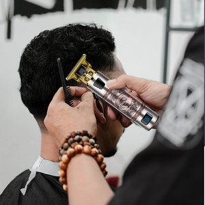 LCD digital Wiederauf ladbarer Haars ch neider <span class=keywords><strong>Magic</strong></span> Metal Hair Elektro rasierer Herren Stahl kopf Rasiermesser <span class=keywords><strong>Trimmer</strong></span> geeignet für Friseurladen - Product Image 5
