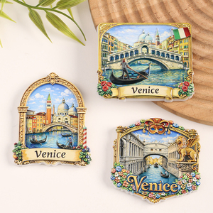 Aimant de réfrigérateur souvenir en résine, design unique, gondole de <span class=keywords><strong>Venise</strong></span>, Italie, <span class=keywords><strong>ville</strong></span> aquatique, vente en gros, best-seller - Product Image 1