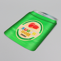 Sachets personnalisés imprimés de forme spéciale avec fermeture éclair, sacs PE de qualité alimentaire pour l'emballage de collations pour enfants