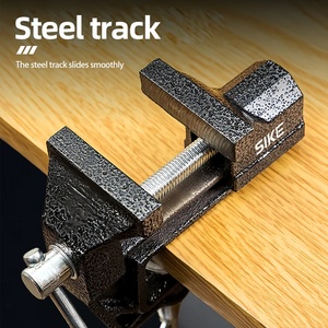 Mini <span class=keywords><strong>étau</strong></span> de table pivotant industriel en acier moulé Q235 pour le travail du bois, <span class=keywords><strong>étau</strong></span> d'établi stable - Product Image 5