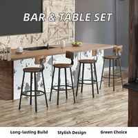 Tabouret de bar pivotant en métal moderne, ensemble table et chaises pour salle à manger, café, meubles d'hôtel