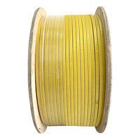 Fábrica al por mayor sólido doble vidrio alambre aluminio plano/redondo bobinado transformador bobina en espiral cables eléctricos para varios