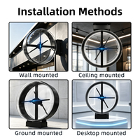 Ventilateur holographique 3D ultra-clair double face, haute luminosité, avec contrôle cloud, boîte lumineuse publicitaire, affichage LED 3D sans fil WiFi pour centre commercial