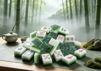 Jeu de Mahjong de Luxe Écologique Thème Le Magicien d'Oz, Tuiles en Acrylique Style Forêt Enchantée avec Boîte de Rangement pour Jeu de Société