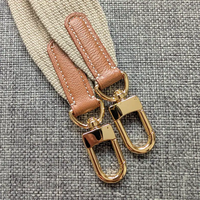Sangle de sac en coton personnalisée, réglable, colorée, bandoulière, largeur 1,5 pouces, remplacement avec attaches métalliques