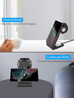 Chargeur sans fil 3 en 1 pour Samsung S24 S23 Ultra/S22/S21/Note 20/Z Flip 6/Z Fold 6 Station de charge rapide pour Galaxy Watch 7 Pro