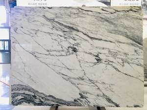 Buen Precio, Alternativa a la Losa de Mármol Calacatta de Italia, Calacatta Blanco, Corchia Arabescato, Moderno, Pulido, Impermeable, para Uso en Hoteles, 18 mm - Product Image 3