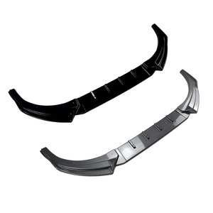 Amp-Z Front Bumper Lip Spoiler For Volkswagen Polo Mk4 9N 2005-2008 Piano Black Carbon Fiber Texture Matte Finish Tuning Style - Product Image 5