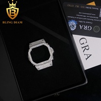 Testeur de diamant de passe de certificat Hip Hop GRA GShock DW5600 VVS D couleur glacé Moissanite lunette de montre