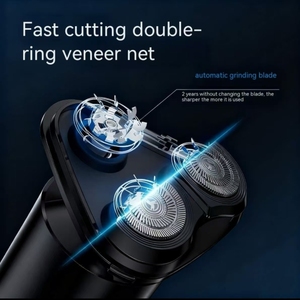 Rasoio Elettrico da Uomo per <span class=keywords><strong>Rasatura</strong></span> <span class=keywords><strong>a</strong></span> <span class=keywords><strong>Secco</strong></span> e Umido, Rifinitore per <span class=keywords><strong>Barba</strong></span> Impermeabile, Rasoio Rotante Elettrico per Capelli - Product Image 5