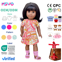 Vente chaude 1 pièces robe en PVC pour poupée de 18 pouces à choix multiples accessoires vestimentaires pour poupées