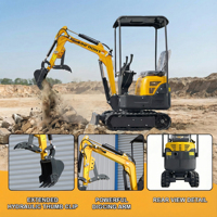 Excavator Rumah Tangga 3.5 Ton Diesel CE EPA Mesin Kubota Mini Excavator Micro Digger 1 Ton 2 Ton Mini Excavator Dijual