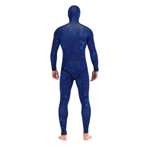 DIVESTAR Blue Camo 3mm <span class=keywords><strong>5mm</strong></span> 7mm Hombres Dos piezas Open Cell Spearfishing Wetsuit Hood Buceo Natación Freediving Suit - Product Image 5