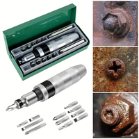 Kit de tournevis à chocs haute performance 8 pièces - Embouts en acier à fente à dégagement rapide, kit extracteur complet, personnalisable pour le bricolage et l'OEM