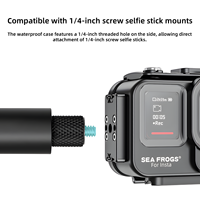 Carcasa impermeable de aleación de aluminio portátil flexible para Cámara de Acción Insta360 Ace Pro2 y mango de cámara de acción