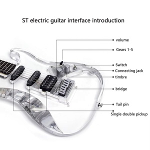 High Quality OEM Guitar Single Double 39-Inch Entry-Level Acrylic/Wood 6 <b>Strings</b> Guitar for Beginner - Product Image 5