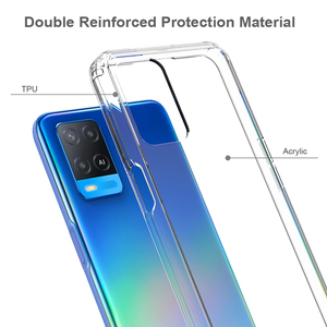 Custodia per Cellulare in Acrilico Trasparente e TPU Morbido Antiurto per <span class=keywords><strong>Oppo</strong></span> <span class=keywords><strong>A54</strong></span> 58 78 4G A31 12 <span class=keywords><strong>Cover</strong></span> Posteriore - Product Image 2
