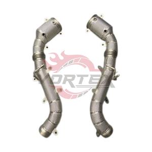 ท่อแคทดาวน์ไพพ์แบบไหลสูง Vortex 304 สำหรับ McLaren 600LT 650S 675LT 570S MP4-12C ปี 2011–2023 พร้อมแผ่นกันความร้อน ไม่แสดงไฟเตือน Check Engine - Product Image 1