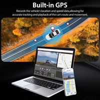 Caméra embarquée Goobsafe V59 4K avant 1080P arrière double enregistrement GPS intégré WiFi 5.8GHz MicroSD 256GB DVR voiture sans écran Vente en gros