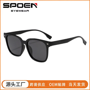 Lunettes de soleil polarisées 2025, rectangulaires, monture intégrale, protection UV380, unisexe, lunettes de soleil tendance pour adultes - Product Image 5