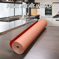 Rouleau de papier boucher rose de qualité alimentaire de 24 pouces x 175 pieds pour fumer la viande et emballer les pêches, compatible avec l'impression offset