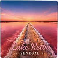 Magnet Kulkas Keramik Senegal Afrika, Suvenir Turis, Dekorasi, Kerajinan Tangan