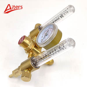 Válvula de Control de medidor de flujo MIG TIG de estilo americano, regulador de soldadura, medidores dobles, regulador de presión de <span class=keywords><strong>Gas</strong></span> argón <span class=keywords><strong>Ar</strong></span> - Product Image 4
