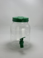 Distributeur de boissons vert 2,5 L avec robinet pour réfrigérateur, en plastique étanche, pour eau, jus, maison, fête, restaurant, bar, buffet