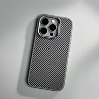 Échantillon gratuit étui de téléphone en fibre de carbone pour iPhone17 16 15 14 13 12 11 Pro Max PC + TPU Texture en fibre accessoires de téléphone portable