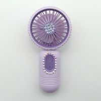 Mini ventilateur à cils rechargeable portable Beautiful Diamond en couleurs rose/bleu/noir/blanc/violet pour salon de beauté