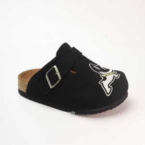 Mules unisexes en cuir véritable de haute qualité, personnalisées, pantoufles en liège pour femmes, pantoufles en cuir de luxe - Product Image 5