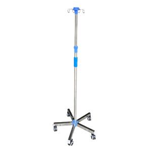 Bdt224 उच्च गुणवत्ता वाले स्टेनलेस स्टील समायोज्य जलसेक अस्पताल के उपयोग के लिए IV पोल ड्रिप स्टैंड के साथ - Product Image 1