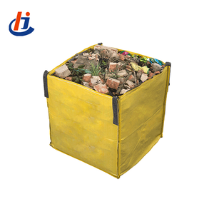 Sac <span class=keywords><strong>de</strong></span> collecte <span class=keywords><strong>de</strong></span> déchets <span class=keywords><strong>de</strong></span> <span class=keywords><strong>jardin</strong></span> en polyéthylène bleu-vert, sac <span class=keywords><strong>de</strong></span> déchets paysagers, sac <span class=keywords><strong>de</strong></span> <span class=keywords><strong>terre</strong></span> et <span class=keywords><strong>de</strong></span> débris, sac <span class=keywords><strong>de</strong></span> déchets volumineux en PP/PE, sac jumbo - Product Image 4