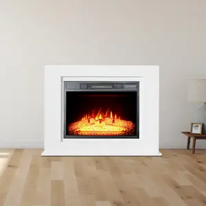 Aquecedor elétrico de parede para lareira, efeito de chama, decorativo, novo, 1500w