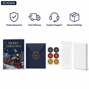 Carte de vœux de Noël pop-up en papier, boîte 3D en papier, Père Noël, Casse-Noisette, Renne, avec enveloppe pour cadeau de saison - Product Image 6