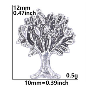 Bán buôn DIY nổi Vòng cổ quyến rũ cây của cuộc sống hợp kim nhỏ quyến rũ cho mề đay đồ trang sức làm - Product Image 3