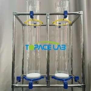 Topacelab personalizzabile colonna cromatografia plexiglass vetro colonna/ringhiera/cristallo vetro colonna schermo in magazzino