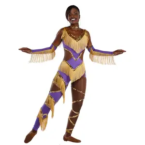 Meilleure vente personnalisé bas quantité minimale de commande danse Performance Costume paillettes frange Sexy pom-pom girl filles Majorette uniforme