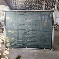 Panneau de clôture temporaire 6x10 pieds pour chantier de construction au Canada, avec maille en acier thermolaqué et cadre 3D
