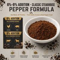 Black Pepper Marinade Powder for Steak Pork Chop & Chicken | Classic BBQ Seasoning, Commercial Bulk Supply