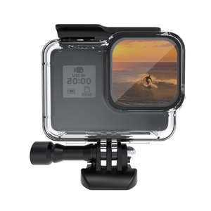 Hot Bán Đen Đi Pro Anh Hùng 8 Lặn Nhà Ở Trường Hợp Bìa Chất Lượng Cao Không Thấm Nước Bảo Vệ Trường Hợp - Product Image 2