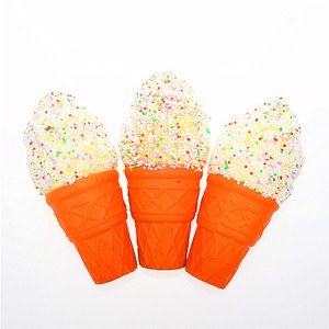 Llavero de espuma PU con forma de cono de helado, de recuperación lenta, simulación de comida, juguete antiestrés para niñas y niños, bajo MOQ, envío inmediato - Product Image 6
