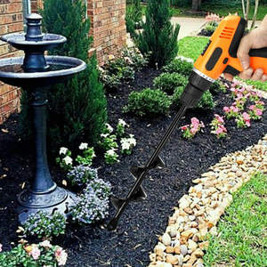 Piantare la punta elicoidale del foro a spirale della coclea per la piantatrice della lampadina della terra del cortile del giardino - Product Image 5