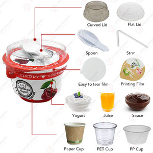 Macchina Automatica Rotativa per Riempimento e Sigillatura di Vasetti di <span class=keywords><strong>Yogurt</strong></span> con Tappatura del Coperchio - Product Image 2
