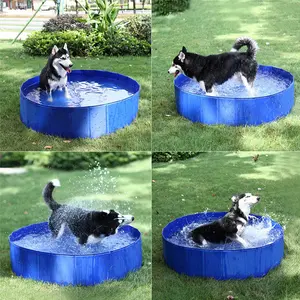 Piscina pieghevole per cani pieghevole da 120cm pieghevole impermeabile per piscina per animali domestici di vendita calda