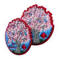 Sweat-shirts personnalisés écologiques de forme rectangulaire avec broderie en chenille, matière chenille douce et patchs brodés