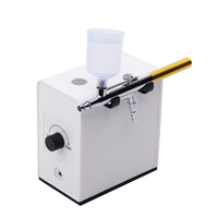 Machine à aérographe carrée professionnelle pour nail art, maquillage, pulvérisateur à alimentation par gravité, décoration de gâteaux, projets créatifs, haute qualité, 1 kg